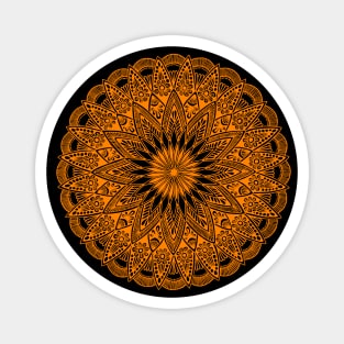 Mandala (orange) Magnet